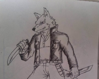 我来扔一下我的兽设只是线稿哦..求上色